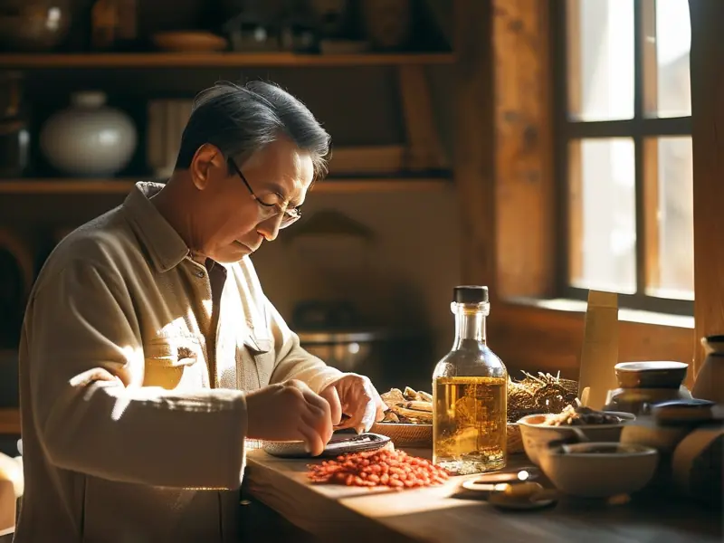 家庭自制补肾酒过程实拍