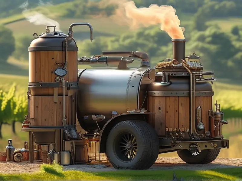 车载酿酒设备工作场景