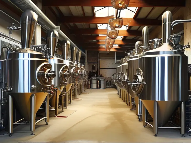 传统手工酿酒与现代机械化酿酒场景对比