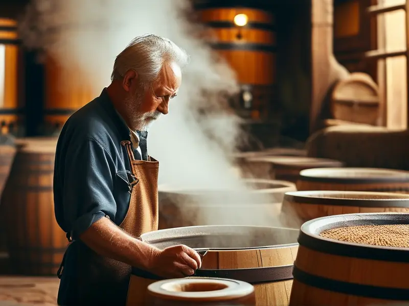 传统酿酒工艺现场操作演示