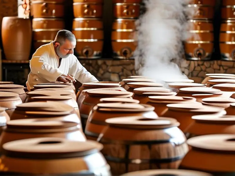 传统纯粮固态法白酒发酵过程实拍