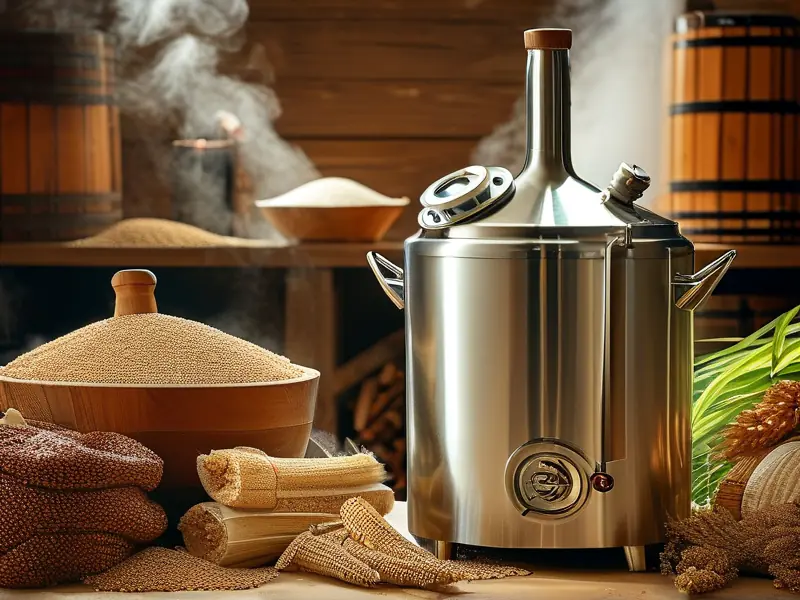 纯粮酿酒机器工作场景展示