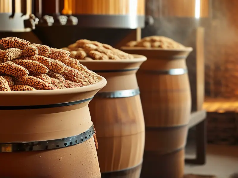 纯粮白酒固态发酵工艺现场实拍