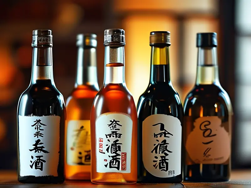 纯粮白酒标签上的标准号和等级符号展示