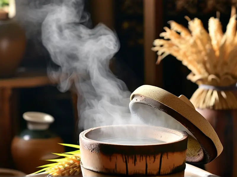 传统纯粮酒蒸馏工艺实拍