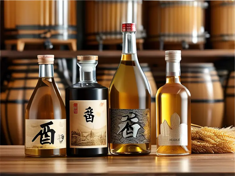 纯粮食白酒与传统勾兑酒对比图