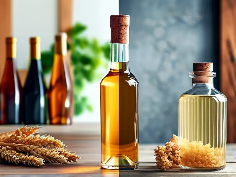 纯粮食酒与勾兑酒外观对比图