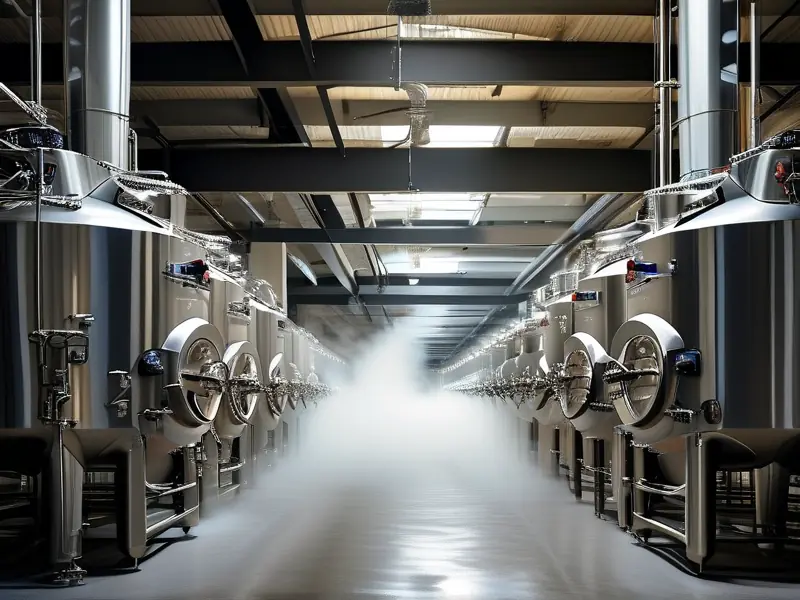 大型白酒酿酒设备厂生产车间实景