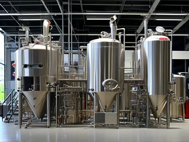 大型酿酒设备生产车间实景图