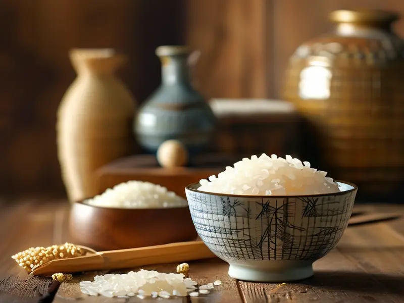 传统米酒酿造过程展示