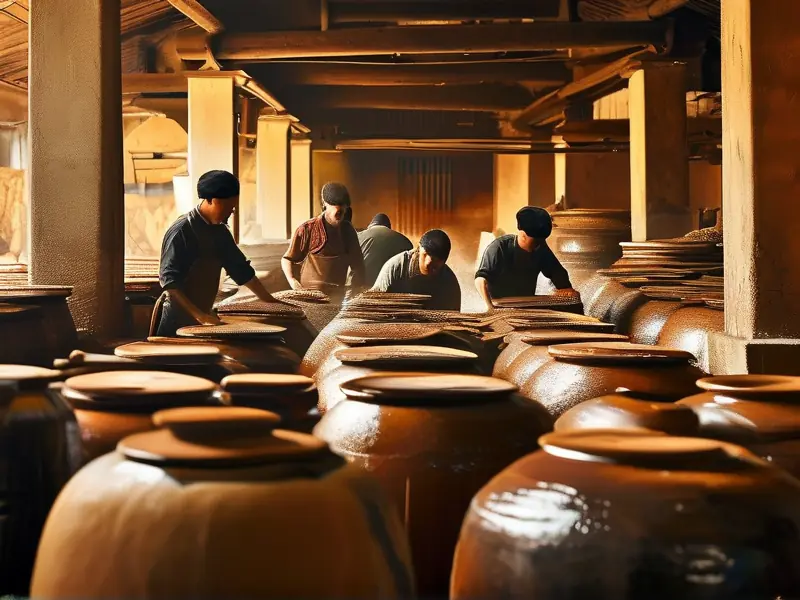 传统大曲酒酿造工艺现场展示