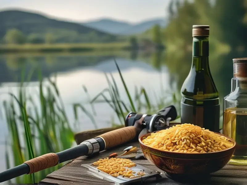 自制钓鱼酒米展示