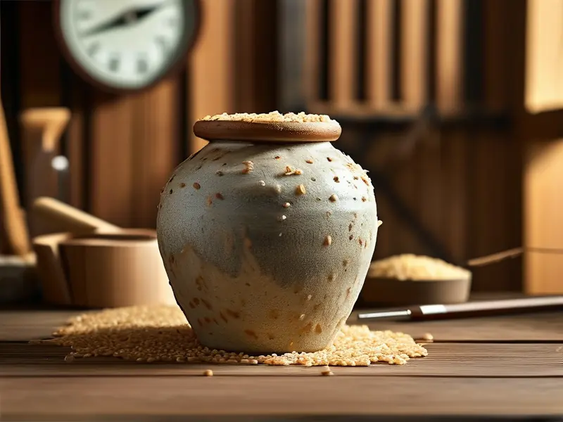 低度白酒发酵过程实拍图