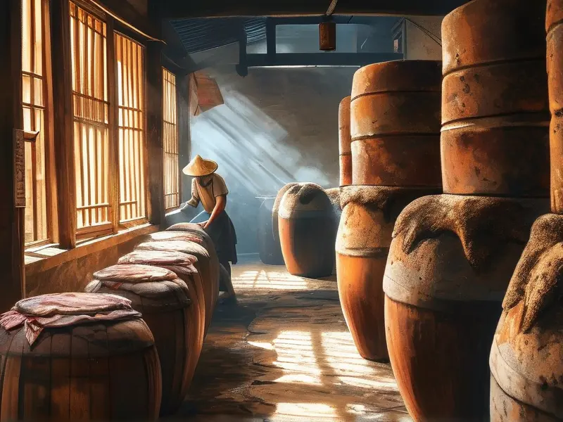 董香型白酒传统酿造工艺现场