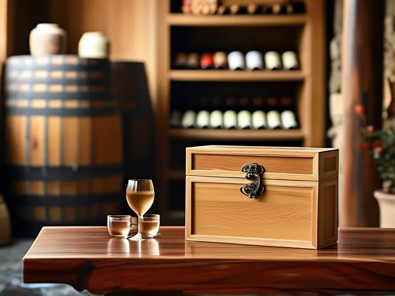 段氏家酿酒木盒装展示图