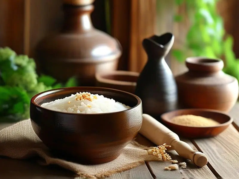 自制米酒与酒曲和发酵粉对比