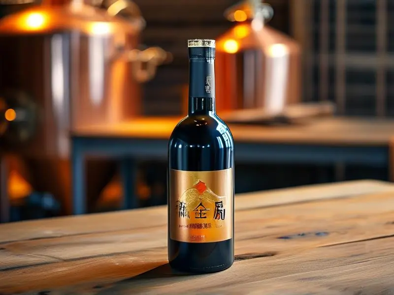 分金亭特酿白酒实物与酿酒设备展示