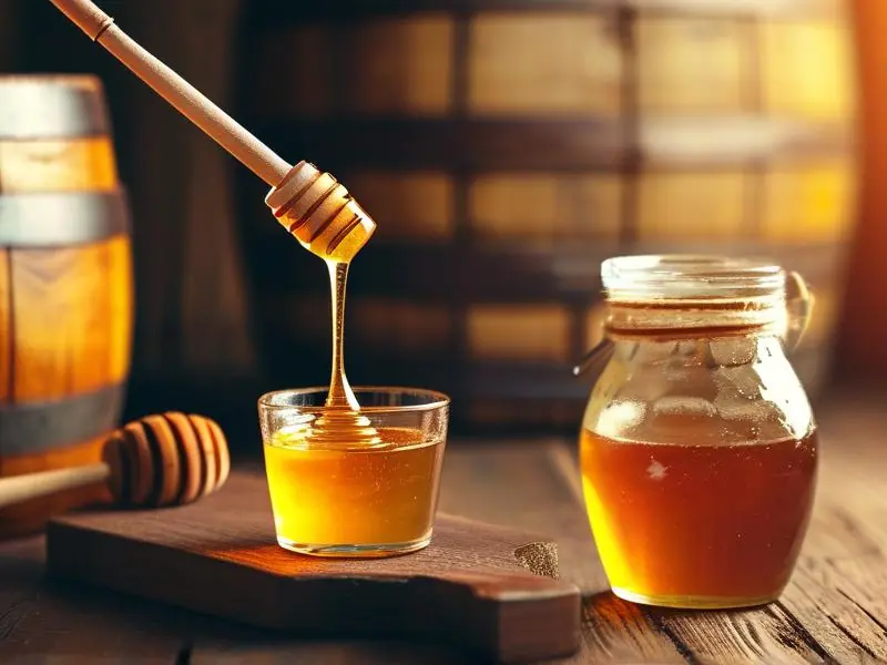 蜂王浆与白酒混合酿造过程实拍