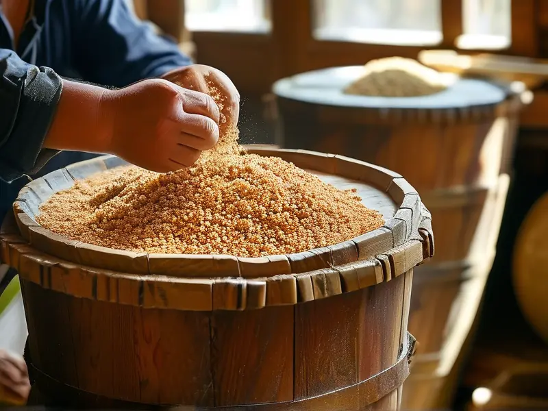 高粱酿酒过程展示