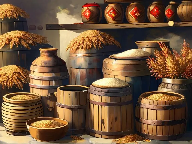 高粱酒传统酿造过程展示