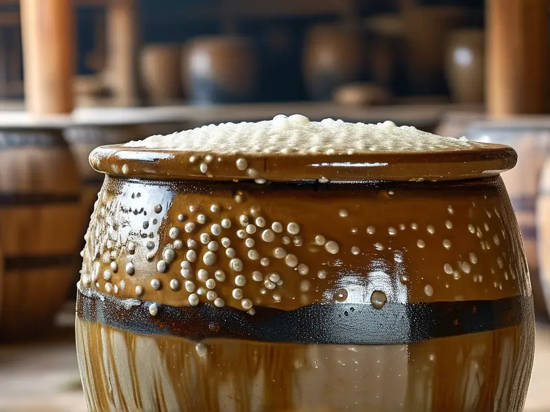 高粱酒传统发酵过程实拍图