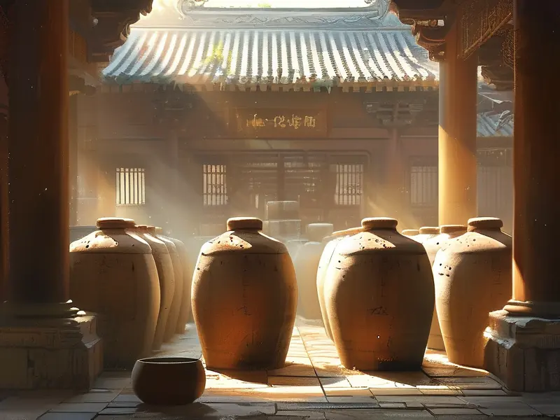 古代宫廷酿酒场景