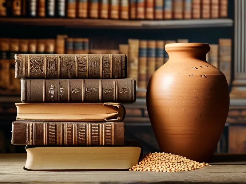 古代酿酒书籍与酿酒工具展示