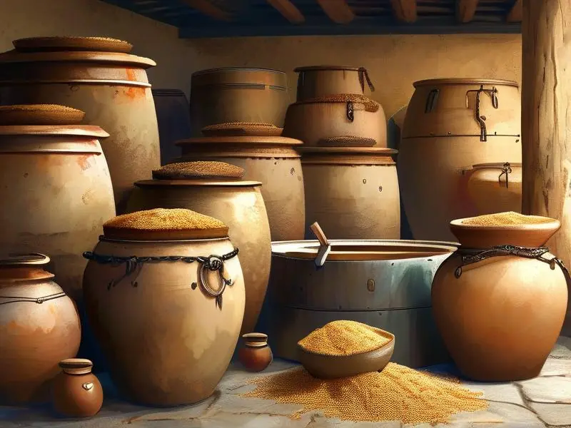 古代酿酒工艺展示图