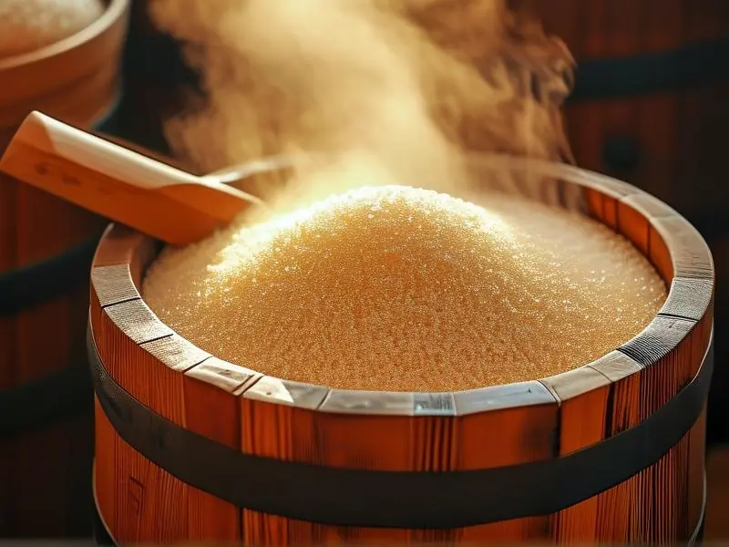 固态白酒糖化过程实景图