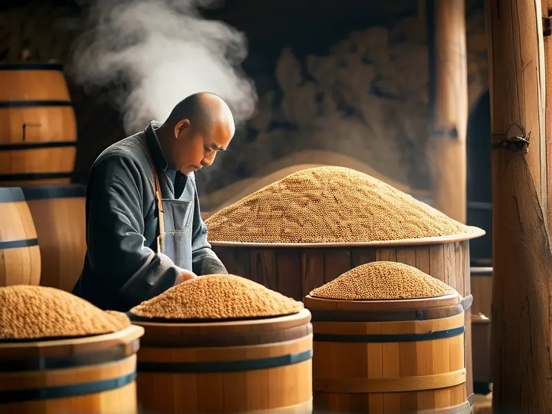 固态法白酒传统发酵工艺现场图