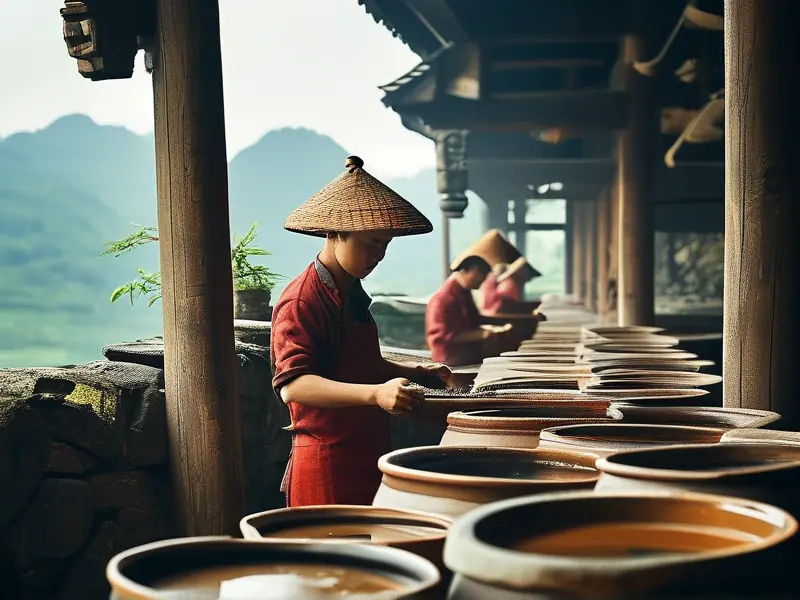 贵州酿酒人集团的传统酿酒工艺展示