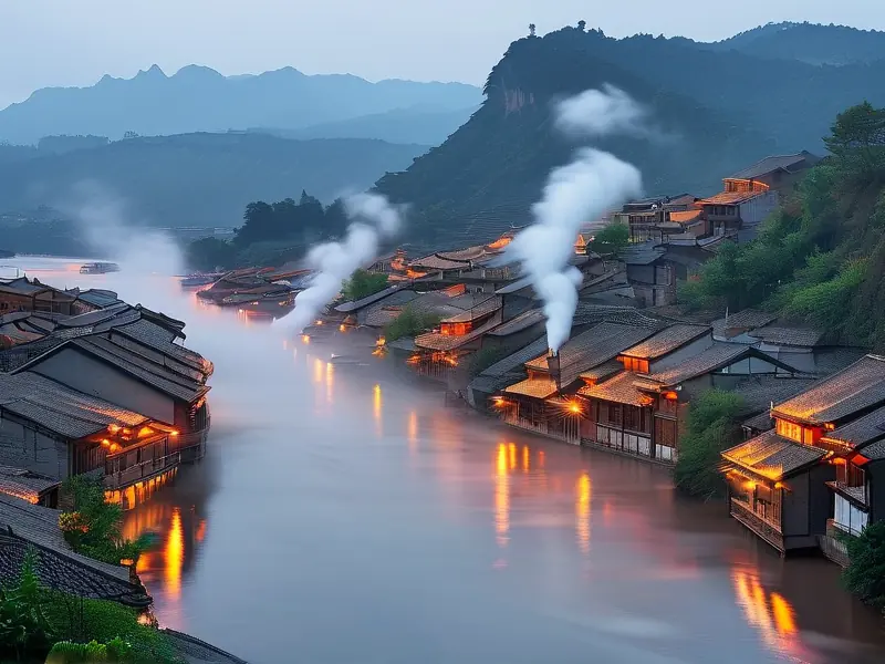 贵州赤水河茅台段酿酒水源实景