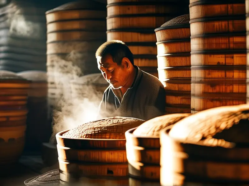 黔王手艺人传统酿酒工艺现场实拍