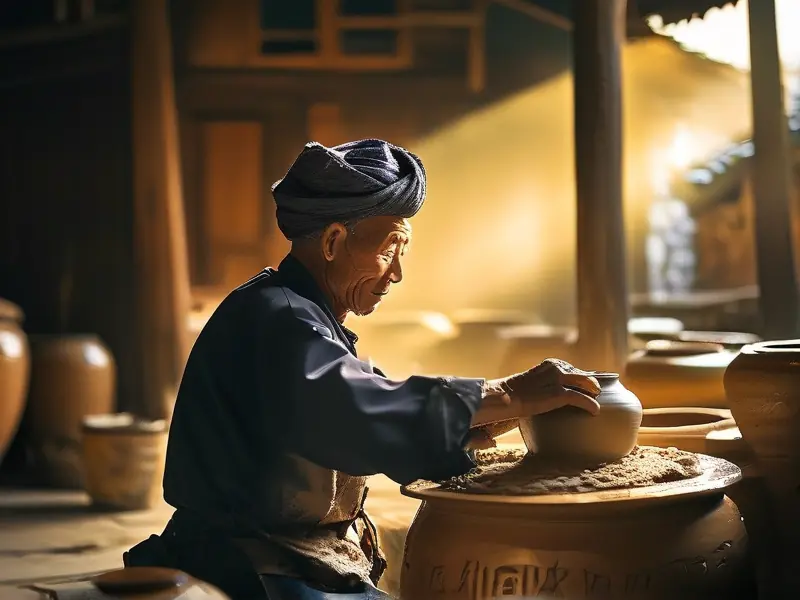 贵州传统米酒酿制过程实拍