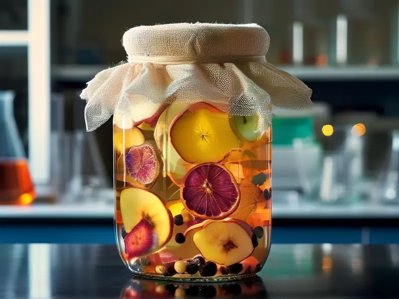 高中生物果酒发酵实验实景图