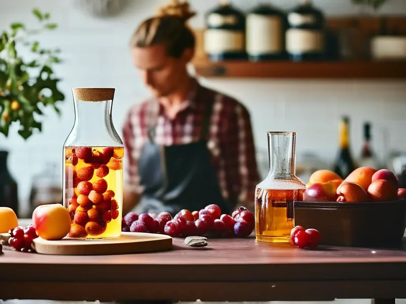 家庭果酒制作过程实拍图