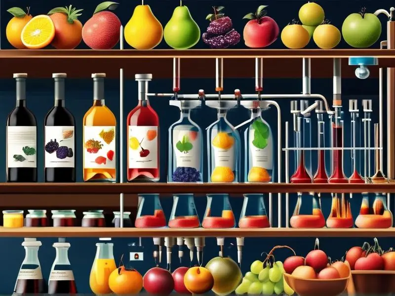 果酒酿造论文研究中的发酵过程示意图