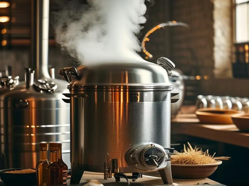 锅炉烤酒设备工作场景