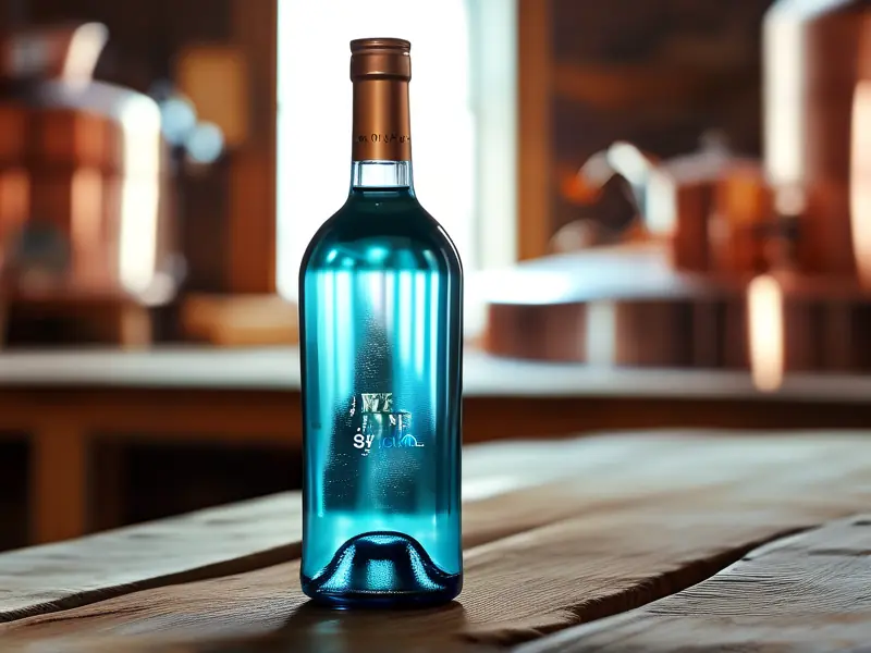 海蓝之星6a级52度纯粮白酒实物展示与酿造环境