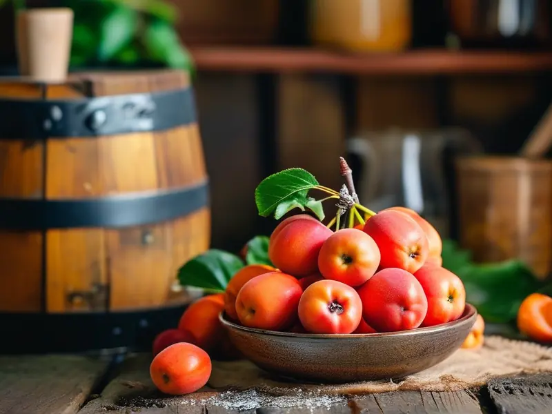 海棠果酿酒原料和工具准备