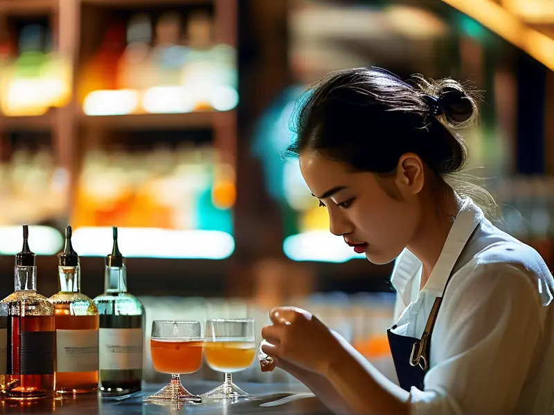 邯郸调酒培训学校实操课堂-调酒师现场教学鸡尾酒调制技术