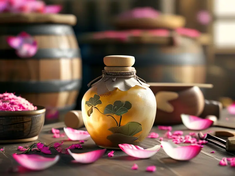 荷花酒制作过程