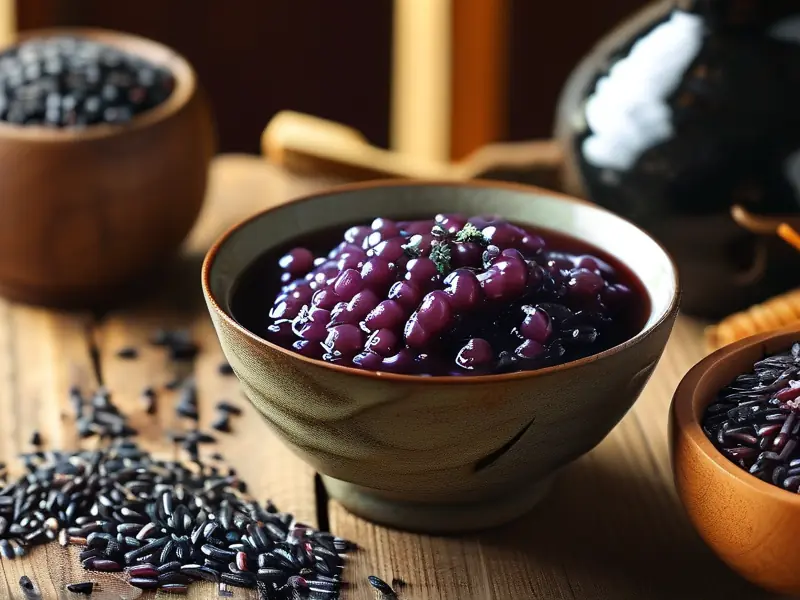 醇香黑糯米酒成品展示