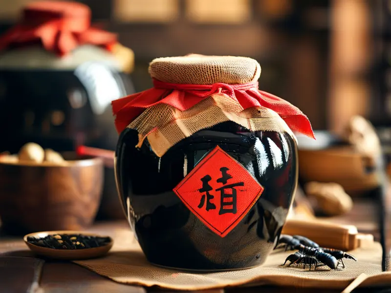 传统黑蚁酒酿造过程