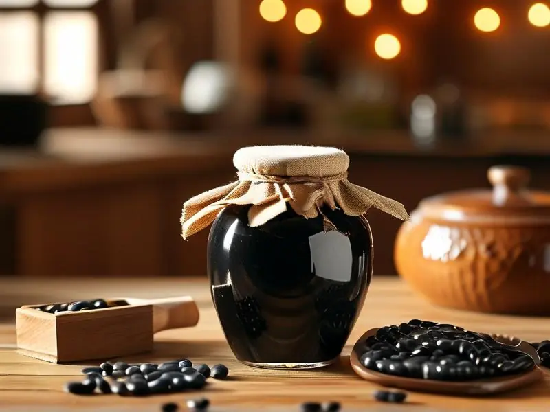 传统黑豆酒酿造过程展示