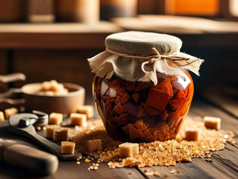 红糖酿酒发酵过程实拍图