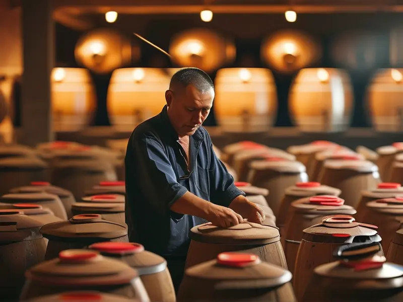 红花郎酿酒工艺实际操作场景