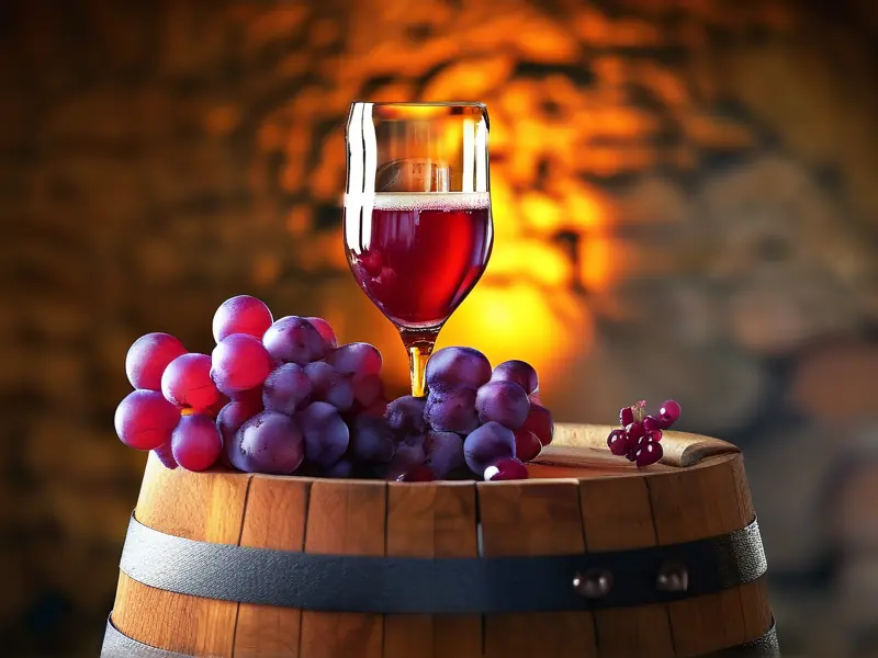 传统工艺红酒发酵过程实拍图