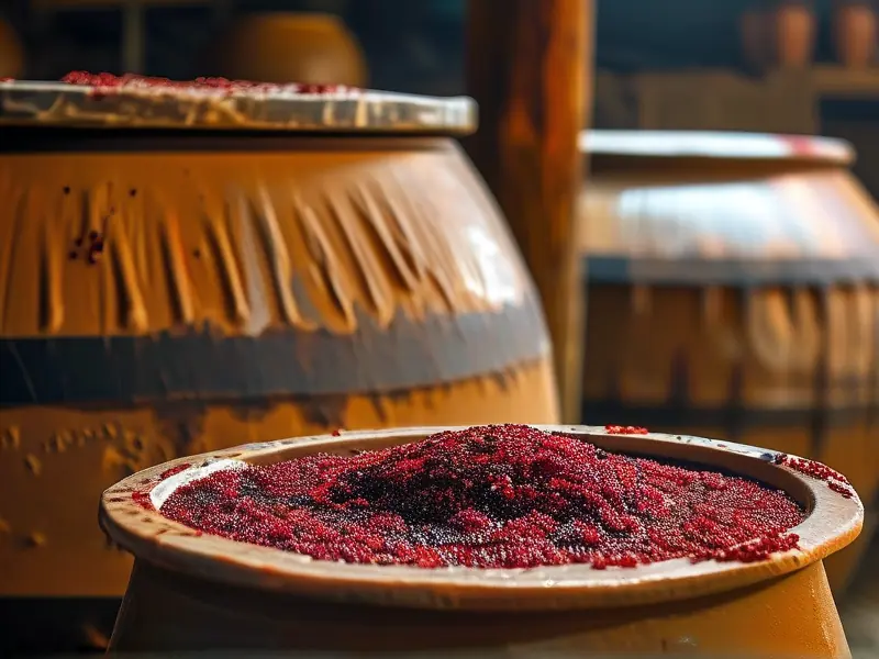 红色高粱酒传统发酵过程实拍