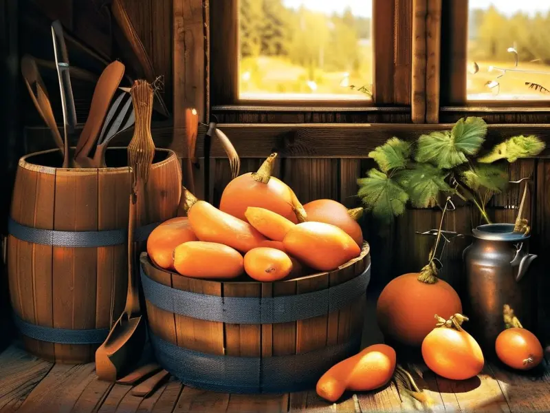 红薯酿酒发酵过程实景图